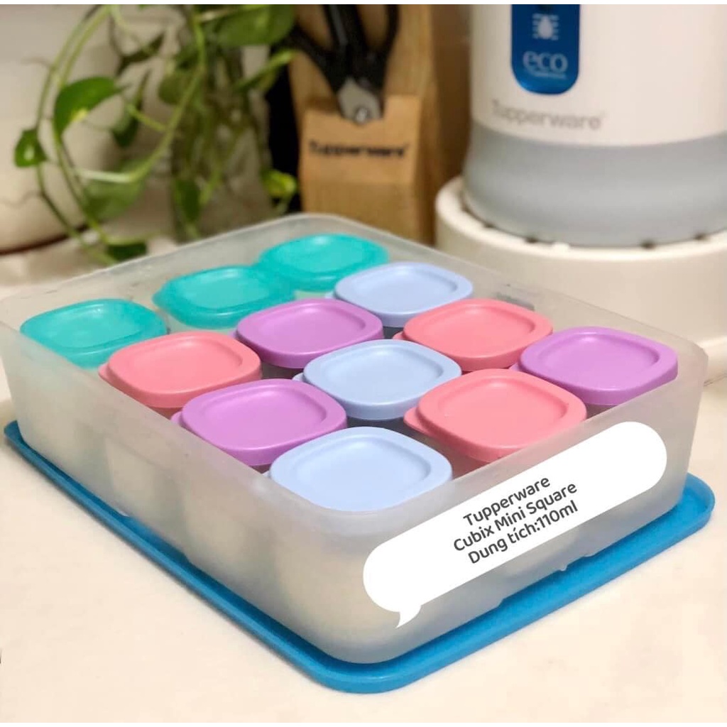 Bộ hộp Bảo quản thực phẩm Cubix Mini Square