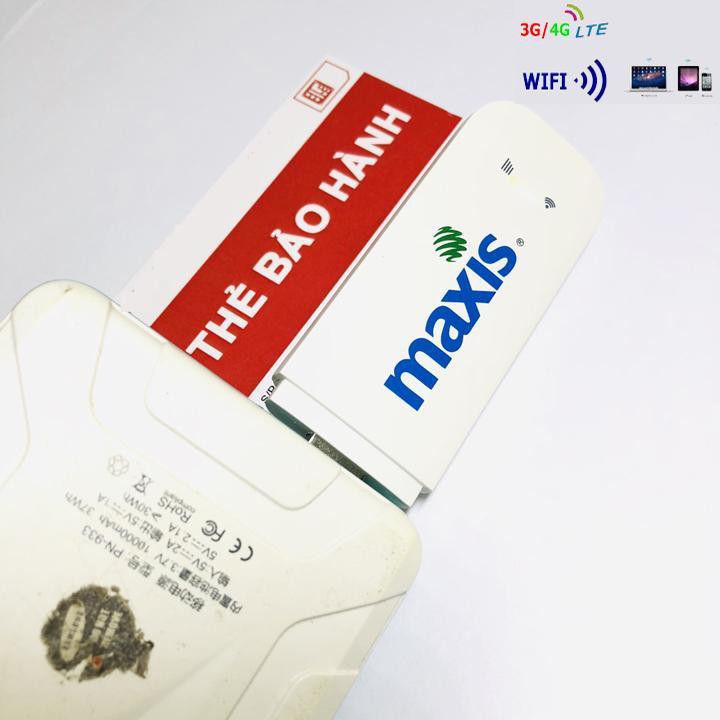 SIÊU PHẨM GIÁ RẺ Bộ USB MAXIS MF70 phát Wifi từ Sim 3G/4G - Hàng cao cấp chính hãng nhập khẩu Nhật