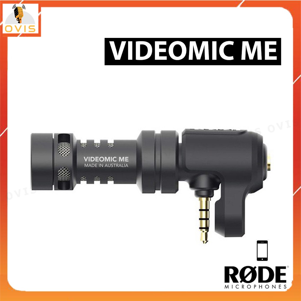 Micro Cho Điện Thoại Smartphone Rode Videomic ME Giắc Cắm TRRS, Hướng Thu Cardioid Lọc Tạp Âm