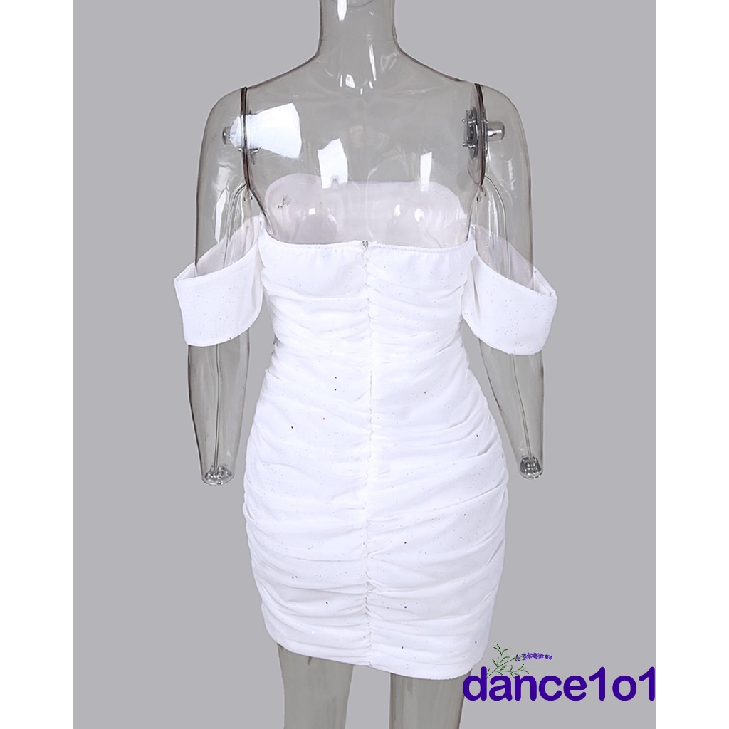 Đầm ôm trễ vai lấp lánh phong cách thời trang quyến rũ dành cho nữ