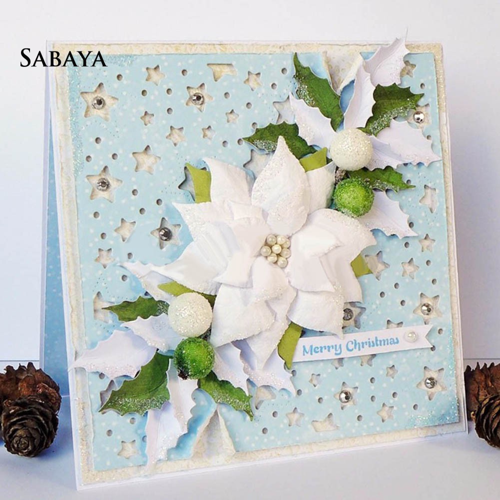 Khuôn Cắt Giấy Bằng Kim Loại Làm Hoa Trạng Nguyên Trang Trí Scrapbook DIY