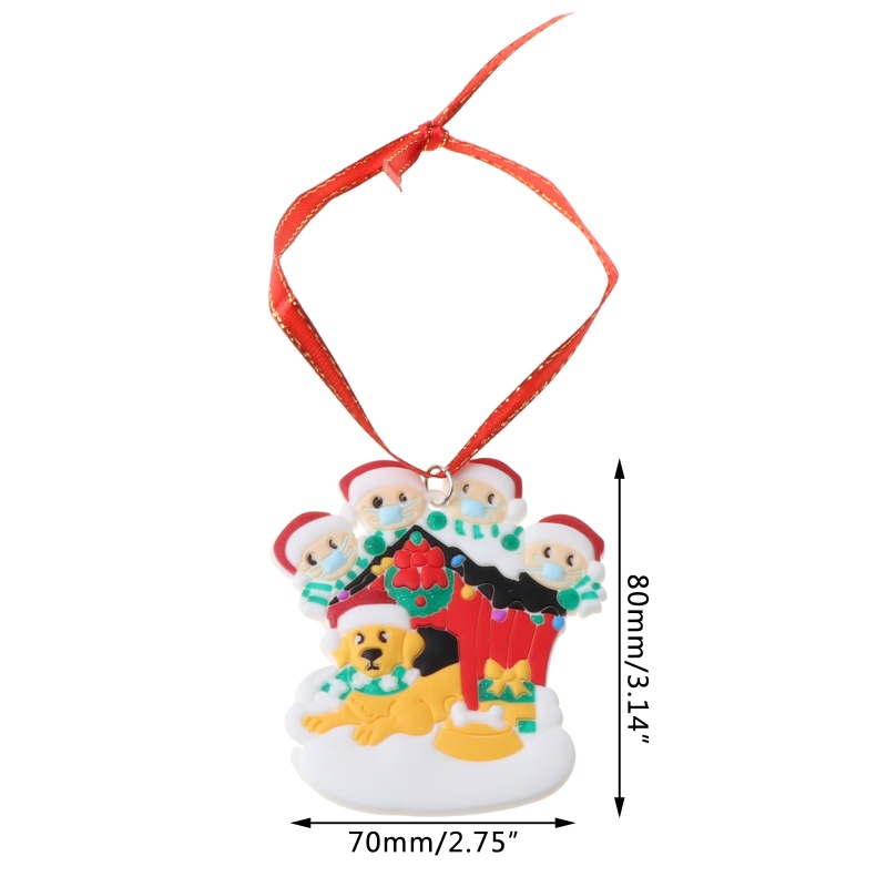 Phụ Kiện Treo Trang Trí Cây Thông Giáng Sinh Chữ Happy Family Marry