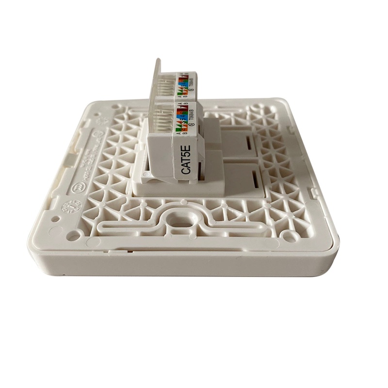 Ổ Cắm Điện Gắn Tường RJ45 CAT6 2 Cổng Chuyên Dụng
