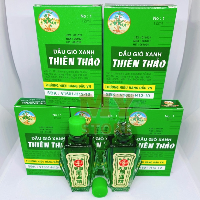 (Chính Hãng) Dầu Gió Xanh Thiên Thảo 12ml