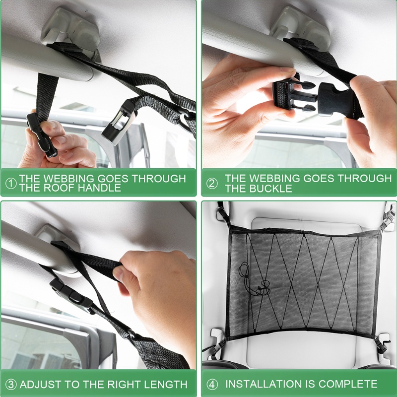 Túi Lưới Đựng Đồ Treo Trần Xe Sức Chứa Lớn Tiện Dụng