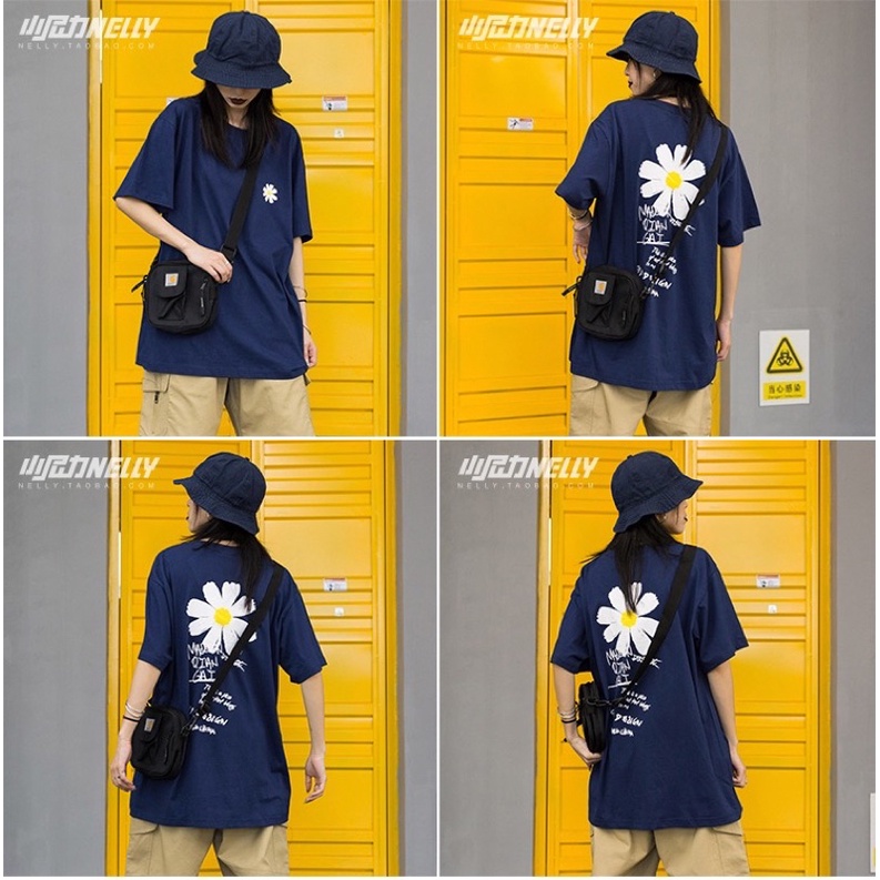 Áo thun NELLY, chính hãng, sẵn hàng, dáng Unisex hình in Hoa Cúc CHÒN CLOTHING