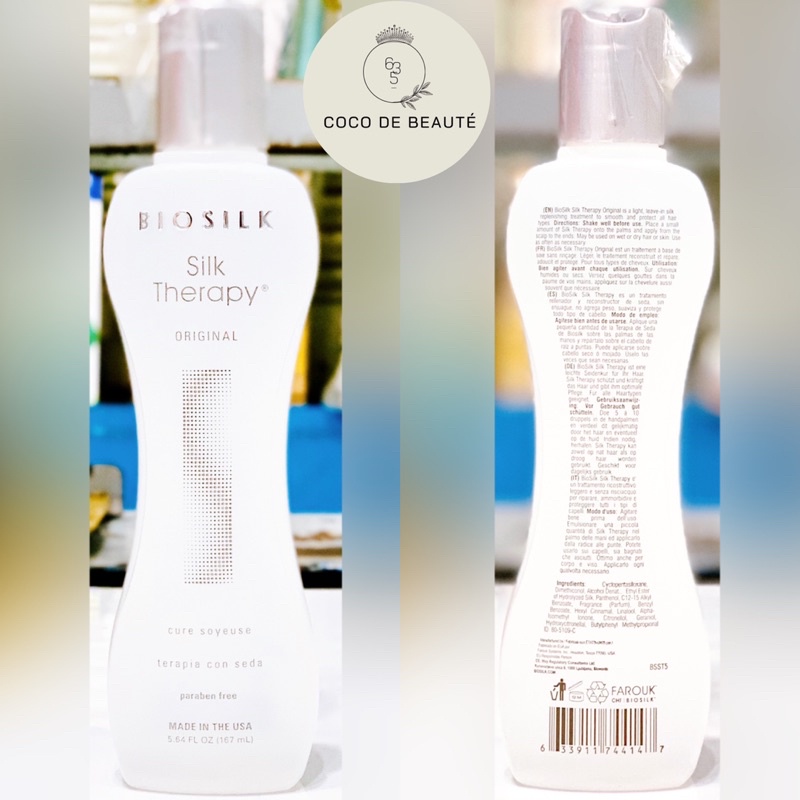 TINH DẦU CHO TÓC SUÔN MỀM VÀO NẾP BIOSILK MỸ