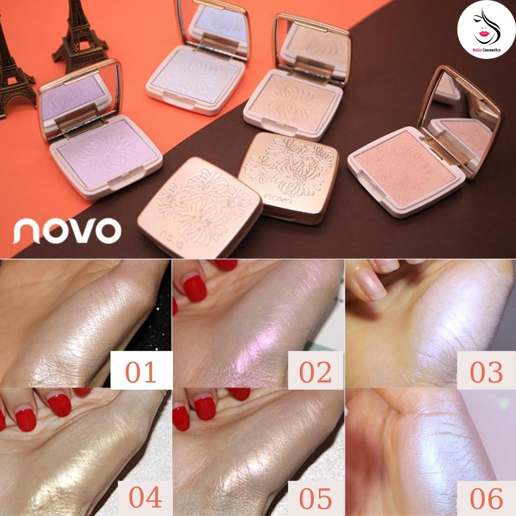 Phấn Nhũ Highlight NOVO Shimmer Highlight Kiềm Dầu Tự Nhiên