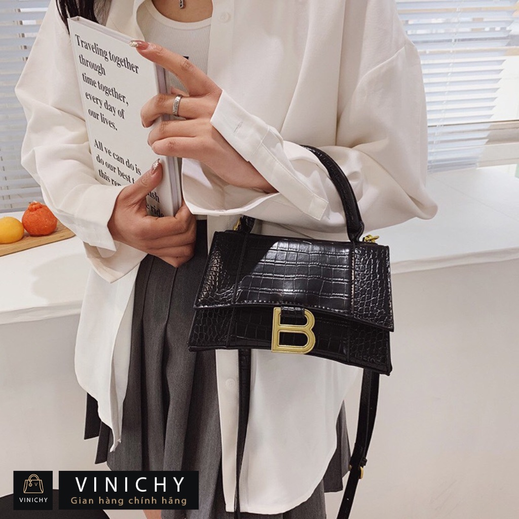 Túi xách nữ đeo chéo, đeo vai, túi đi chơi, đi học VINICHY, da đẹp, thời trang cao cấp size 22cm HA204