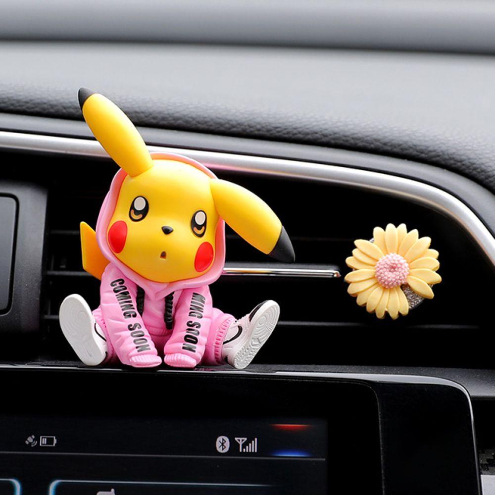 Máy Khuếch Tán Hương Thơm Gắn Điều Hòa Xe Hơi Hình Pikachu Đáng Yêu