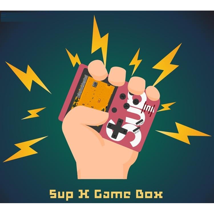 Máy Chơi Game Cầm Tay Sup 400 Trong 1 Phong Cách Retro