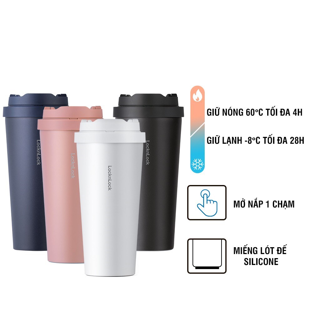 Ly Giữ Nhiệt Lock&amp;Lock Energetic One-Touch Tumbler 550ml LHC3249