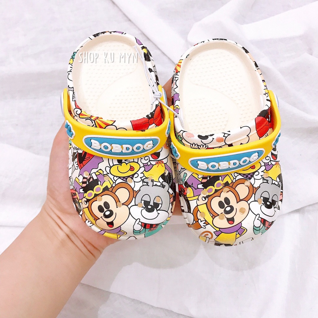 Dép sục Cross cho bé trai bé gái Bobdog 2021 Chính hãng siêu nhẹ chống trơn trượt tạo sự thoải mái cho bé BD01