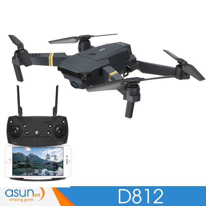 Máy Bay Điều Khiển Gấp Cánh Drone Eachine E58 L800 D812 Wifi Camera 1080P có hộp đựng