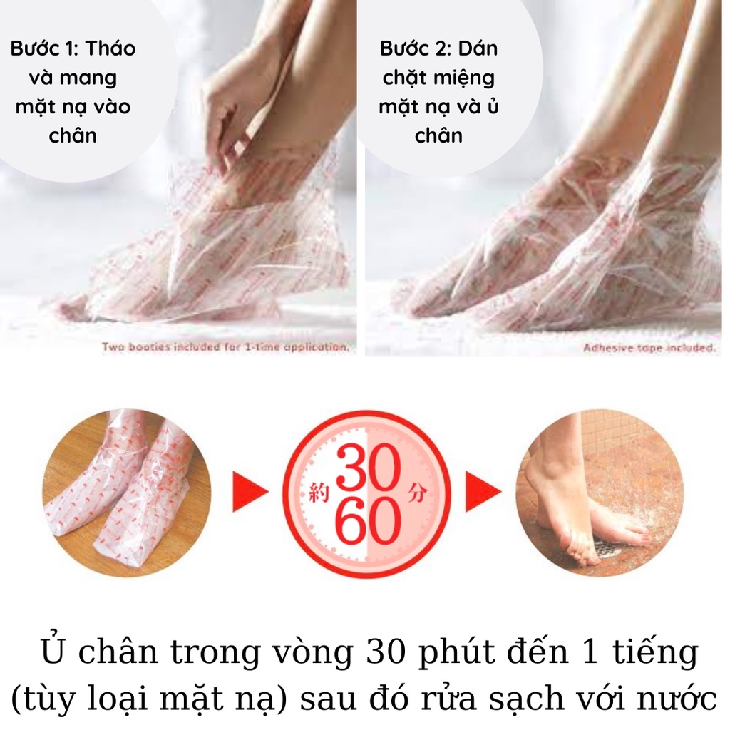 MẶT NẠ Ủ CHÂN PEEL DA GÓT CHÂN KHÔ VÀ NỨT NẺ BABY FOOT NHẬT BẢN