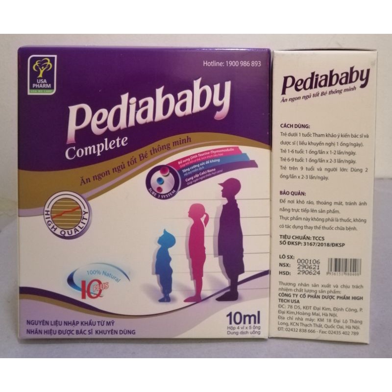 Pediababy ăn ngon bé khỏe mạnh ( bé từ 06 tháng tuổi trở lên dùng được)