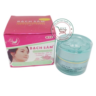 Kem mụn trắng da xóa thâm liền sẹo chống dị ứng bạch sâm k12 30g