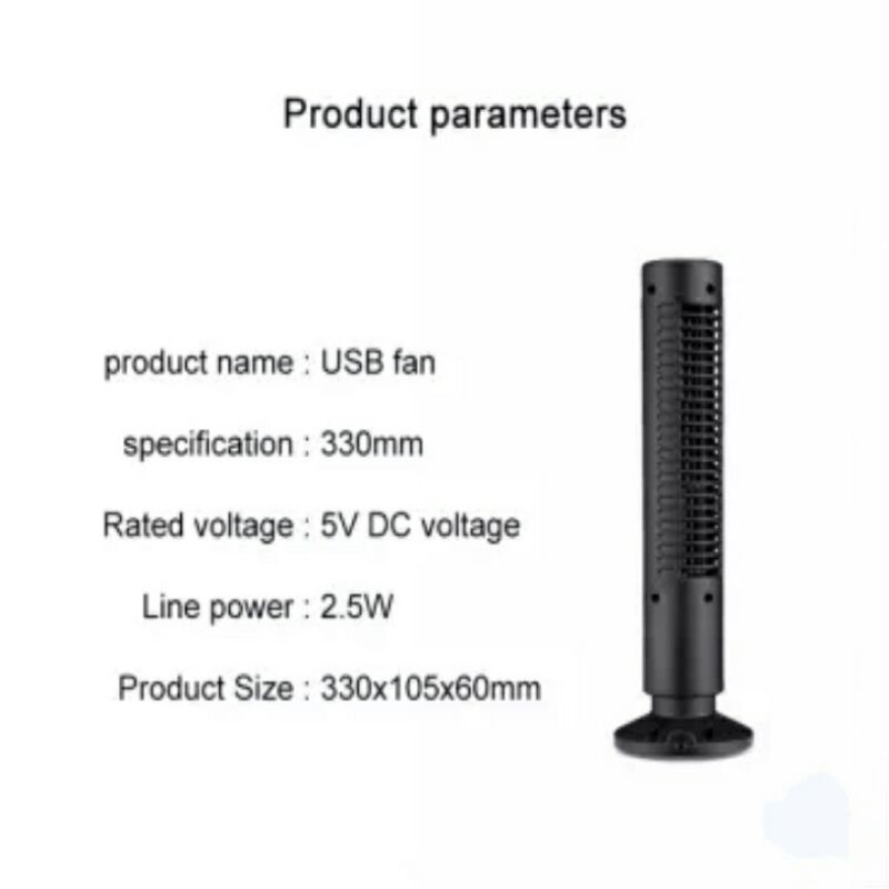 QUẠT THÁP KHÔNG CÁNH MINI ĐỂ BÀN SẠC USB