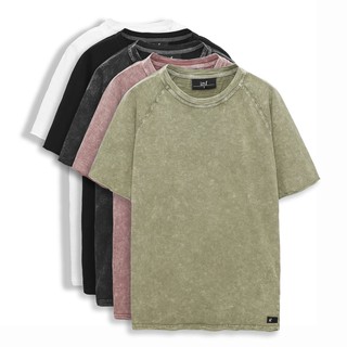 Áo Thun Nam Ngắn Tay INF Wash 5 Màu Trơn, Chất Vải Cotton Wash Dày Dặn, AT010365, SOMEHOW