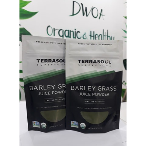 Bột nước ép cỏ lúa mạch hữu cơ Barley grass Terrasoul 114g