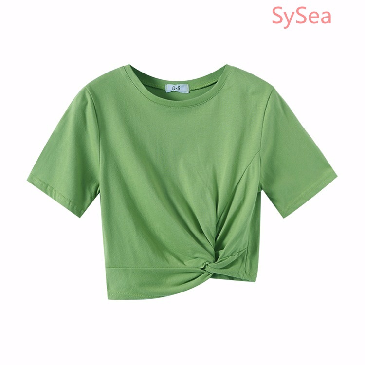 Áo Thun Croptop Tay Ngắn Form Rộng Kiểu Dáng Trẻ Trung Cho Nữ