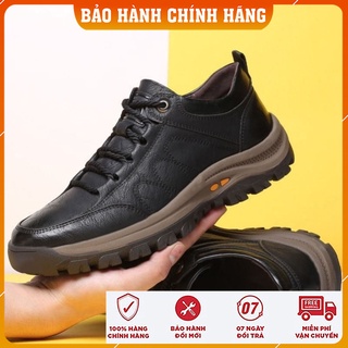 Giày da nam phong cách retro, tăng chiều cao 4cm, đế cao su nguyên tấm chống trơn chính hãng TOZA®