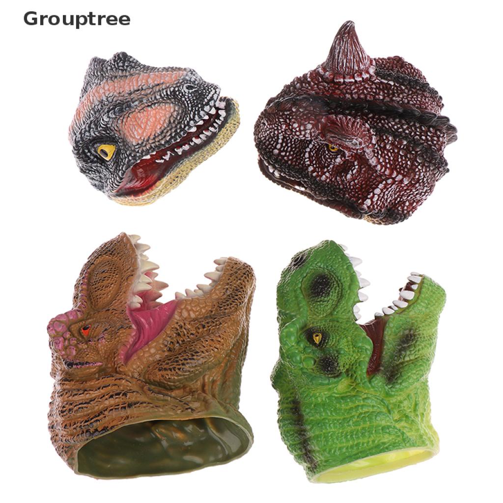 1 Con Rối Đeo Tay Bằng Cao Su Vinyl Mềm Hình Đầu Khủng Long