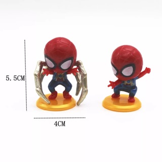 Set 8 siêu nhân mạng nhện trang trí bánh