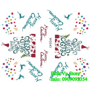 Decal noel mã wg 6k/tấm