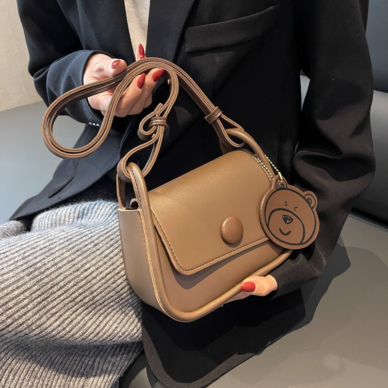 Túi Đeo Chéo Dáng Vuông Nhỏ Màu Sắc Dễ Phối Đồ Phong Cách Hàn Quốc Cho Nữ