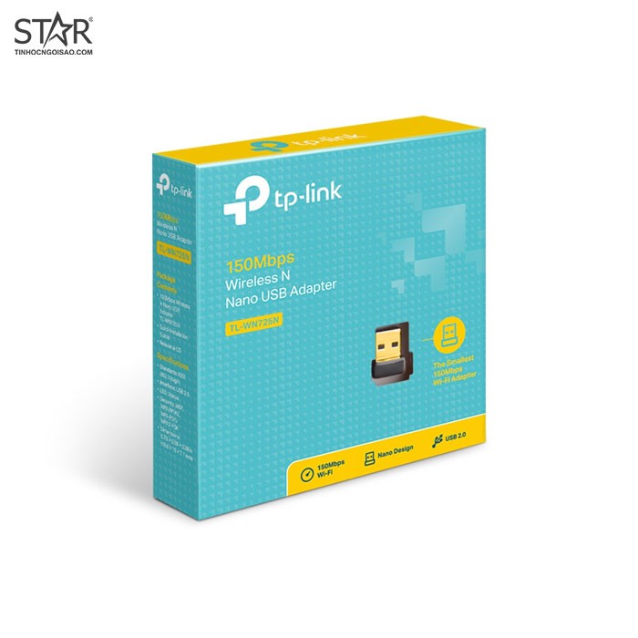 Card mạng không dây USB TP-Link TL-WN725N Wireless N150Mbps