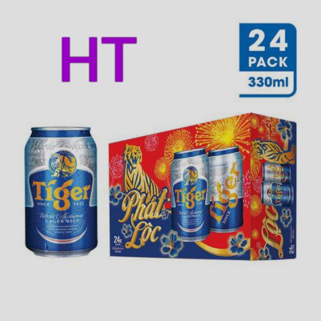 Thùng 24 Lon Bia Tiger 330ml