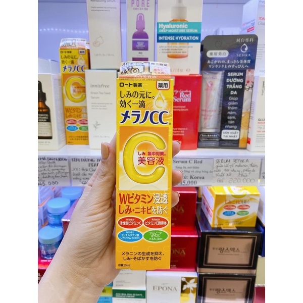 Serum Melano CC Vitamin C, E ngừa mụn và dưỡng trắng