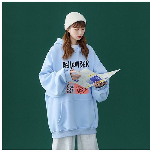 Áo hoodie nam nữ Áo sweater nỉ nam nữ from rộng Unisex chất nỉ ngoại 2 lớp dày dặn Remember DC302