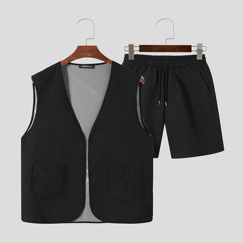 Set Áo Thun Sát Nách + Quần Short Thời Trang Mùa Hè Cho Bé