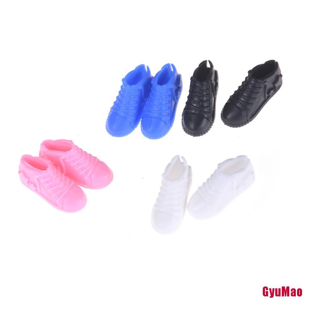 Set 4 Đôi Giày Thể Thao Thời Trang Cho Búp Bê Barbie Nhiều Màu Sắc Chất Lượng Cao