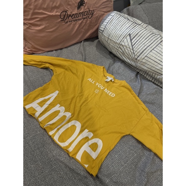 thanh lý áo thun dài tay croptop f21 40k