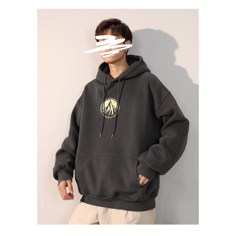 Áo Hoodie Nỉ Phối Mũ Trùm Đầu 2 Lớp Siêu Dày Cộp Phong Cách Núi Đơn Giản, Chất Liệu Dày Dặn Thoải Mái Mix Đồ Kiêu ZANGZ