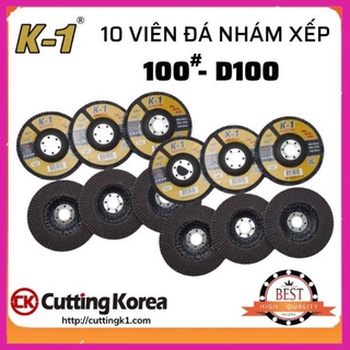 10 viên đá nhám xếp 100# | đĩa ráp xếp | bánh nhám xếp k1 d100 100#