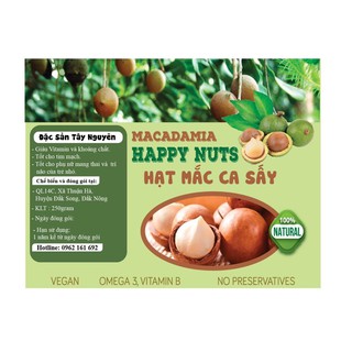 Hạt Mắc ca sấy HAPPY NUTS (250g)