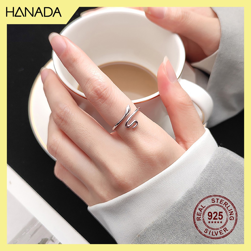 Nhẫn Bạc 925 Hanada Rắn 0708 N2