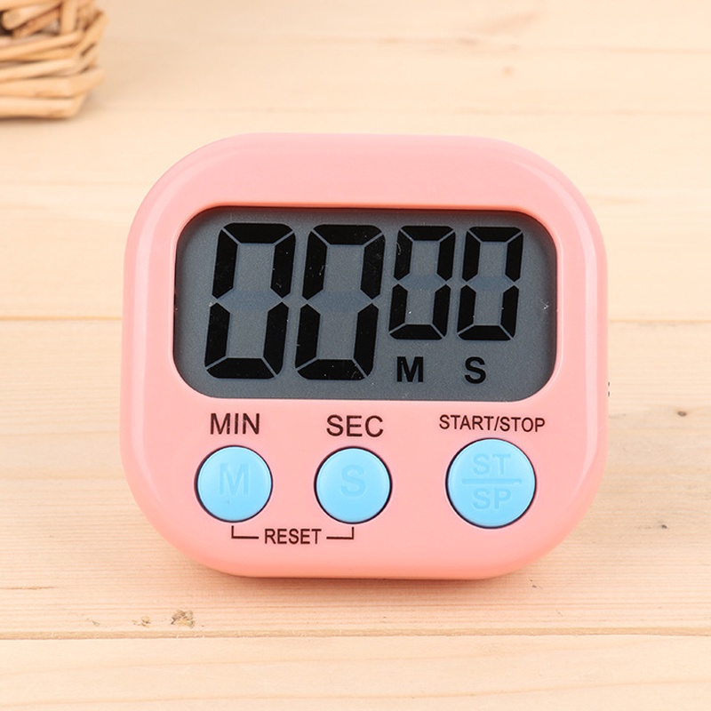 Đồng Hồ Hẹn Giờ Điện Tử Mini Màn Hình LCD Có Nam Châm Tiện Dụng Cho Nhà Bếp / Phòng Tắm