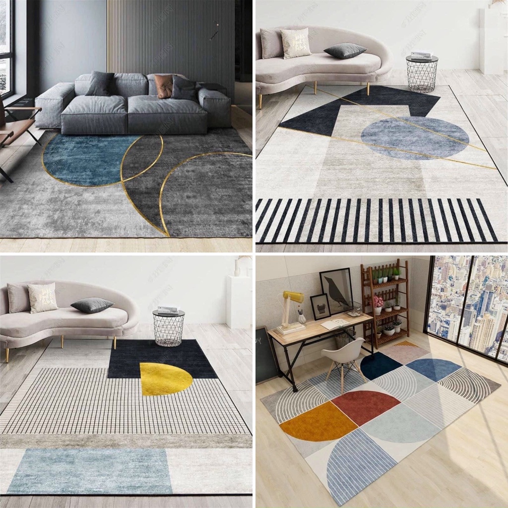 Thảm trang trí kích thước lớn - thảm trải sàn decor phòng khách, phòng ngủ cực sang