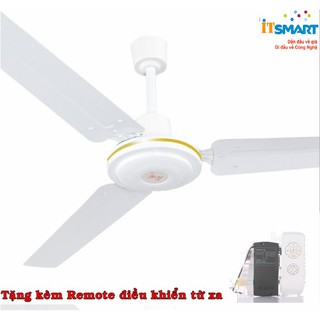 Quạt trần 3 cánh siêu mát tiết kiệm điện Diamond + Tặng kèm remote