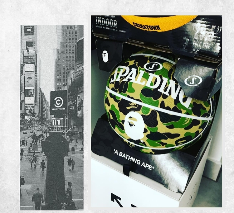 Quả Bóng Rổ Cỡ Số 7 BAPE SPALDING Phiên Bản Giới Hạn | BigBuy360 - bigbuy360.vn