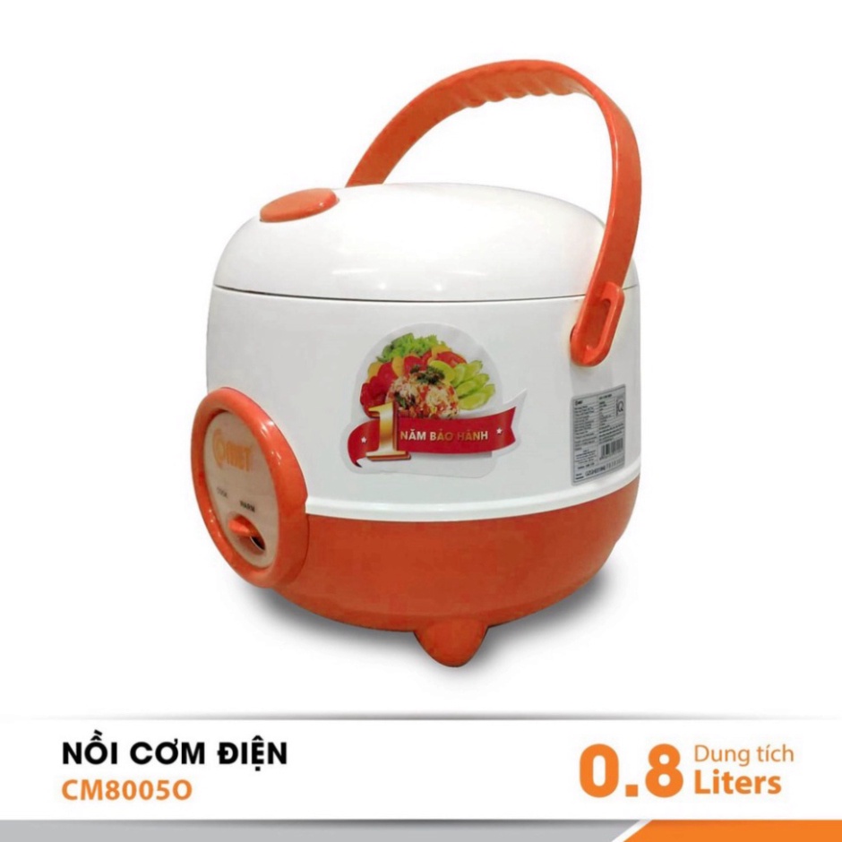 Nồi cơm điện nắp gài COMET CM8005 0.8L - 350W(Màu Ngẫu nhiên)