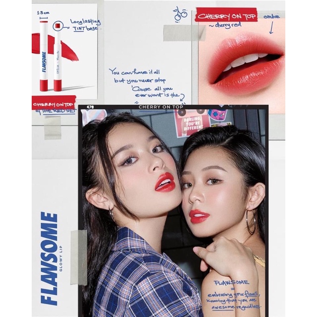 Son Thỏi Tint Bóng Miracle Apo &amp; OFELIA 𝗙𝗟𝗔𝗪𝗦𝗢𝗠𝗘 𝗚𝗹𝗼𝘄𝘆 𝗟𝗶𝗽