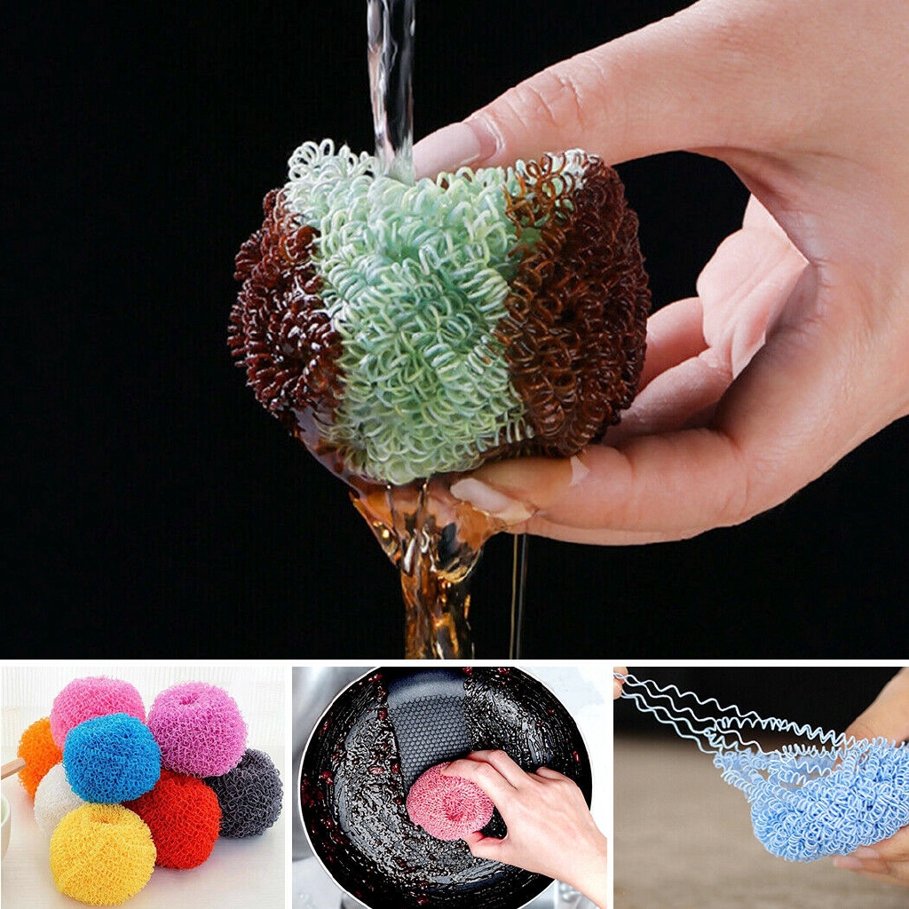 Cọ rửa chén hình quả bóng bằng sợi nano cho nhà bếp
