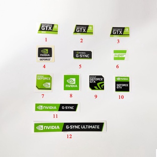 Sticker (Hình dán) NVIDIA GEFORCE GTX trang trí PC, Laptop