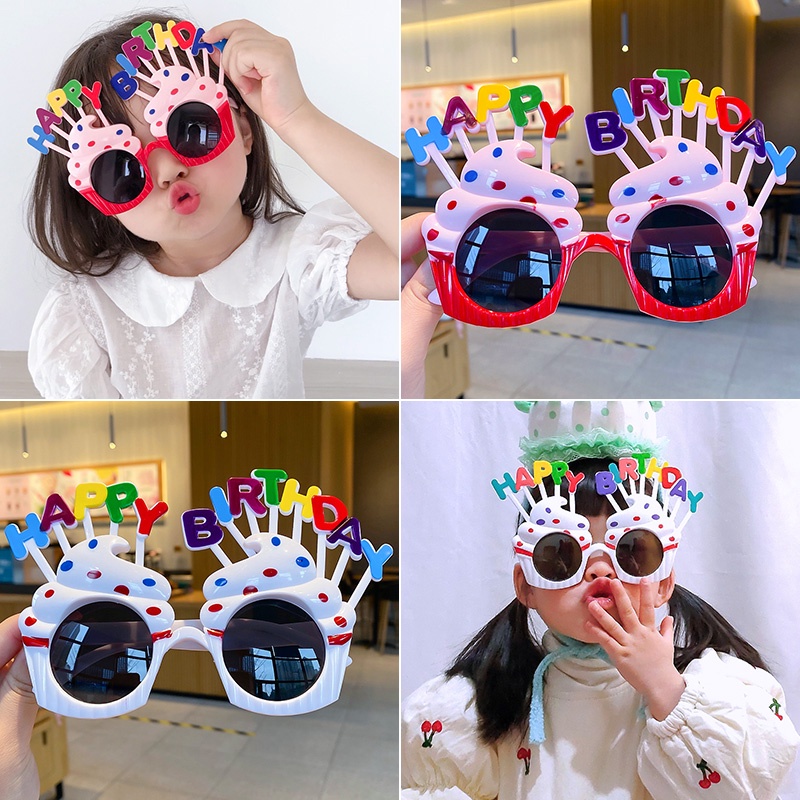 Kính Mát Chống Tia UV Kiểu Dáng Hoạt Hình Dễ Thương Cho Bé